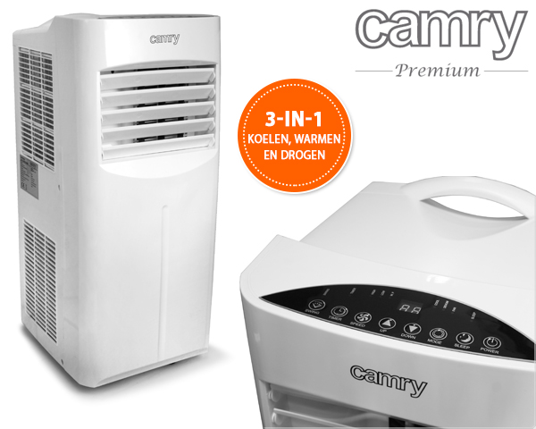 Waat? - Camry 3-in-1 airco: koelen, warmen en drogen Waat? - Camry 3-in-1 airco: koelen, warmen en drogen