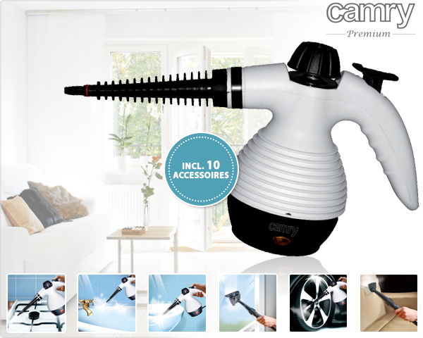 Waat? - Camry stoomreiniger met 10 accessoires Waat? - Camry stoomreiniger met 10 accessoires