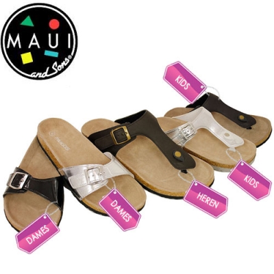 Waat? - Comfortabele Maui &amp; Sons slippers voor jong en oud