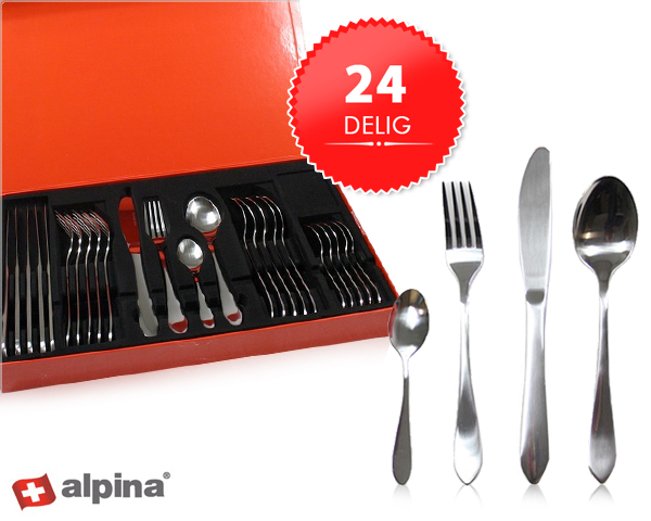 Waat? - Complete 24-delige alpina bestekset Waat? - Complete 24-delige alpina bestekset