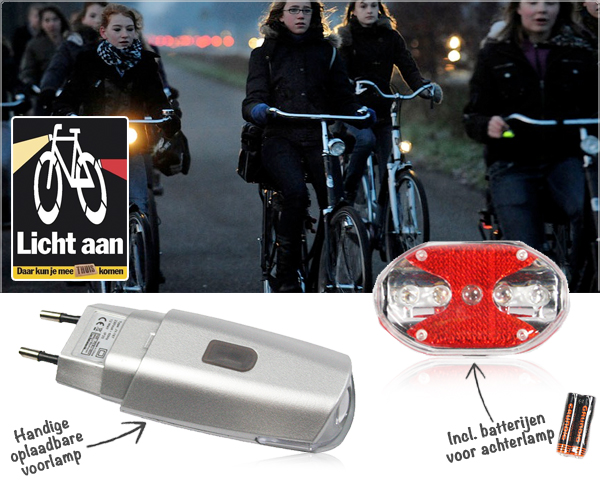 Waat? - Complete fietsverlichtingset Waat? - Complete fietsverlichtingset