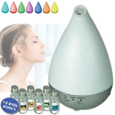Waat? - Creëer rust en sfeer met de Moodlight diffuser met 6 gratis geuren Waat? - Creëer rust en sfeer met de Moodlight diffuser met 6 gratis geuren