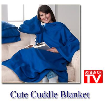 Waat? - Cute Cuddle Blanket (Donkerblauw)