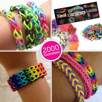 Waat? - Dé Crea-trend: uitgebreide Loom Loom starterset Waat? - Dé Crea-trend: uitgebreide Loom Loom starterset