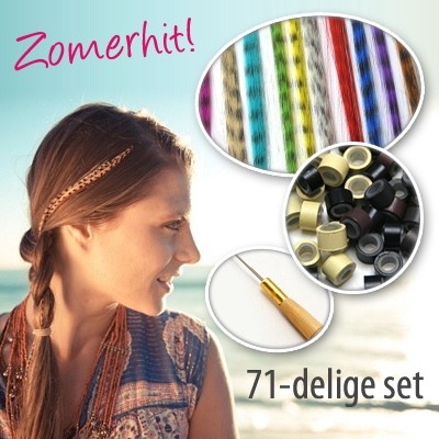 Waat? - Dé zomertrend van 2014: veerextensions (71-delige set!) Waat? - Dé zomertrend van 2014: veerextensions (71-delige set!)