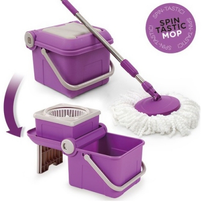 Waat? - De snelste en ruimtebesparende mop: Spin Tastic Mop met uitklapbare emmer Waat? - De snelste en ruimtebesparende mop: Spin Tastic Mop met uitklapbare emmer