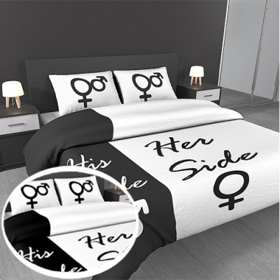Waat? - Facebook hit: His & her side dekbedovertrek (3 maten) Waat? - Facebook hit: His & her side dekbedovertrek (3 maten)