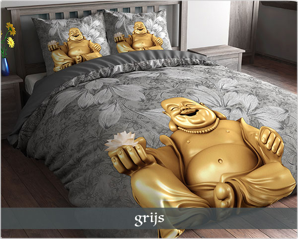 Waat? - Fat buddha dekbedovertrekken in 3 kleuren Waat? - Fat buddha dekbedovertrekken in 3 kleuren