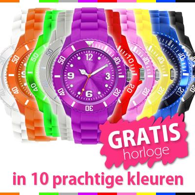 Waat? - GRATIS horloge t.w.v. €29.95 (keuze uit 10 verschillende kleuren)