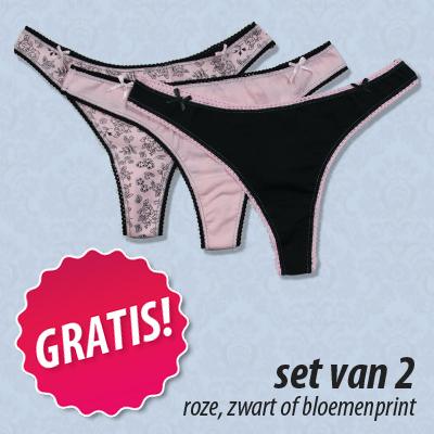 Waat? - Gratis setje mooie strings Waat? - Gratis setje mooie strings