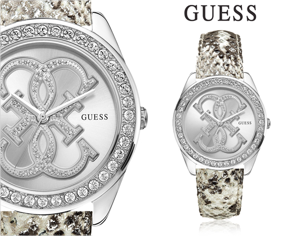 Waat? - Guess horloge met slangenprint Waat? - Guess horloge met slangenprint