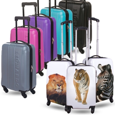 Waat? - Handbagage trolley keuze uit 5 kleuren of 3 met dierenprint
