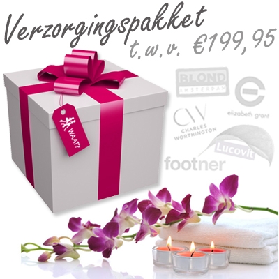 Waat? - Heerlijk verzorgingspakket vol met leuke en handige producten (t.w.v. 199.95 euro!)