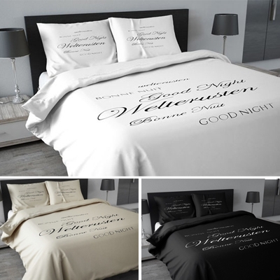 Waat? - Hotel kwaliteit Sleeptime dekbedovertrek van 100% katoen in 3 kleuren en 3 maten Waat? - Hotel kwaliteit Sleeptime dekbedovertrek van 100% katoen in 3 kleuren en 3 maten