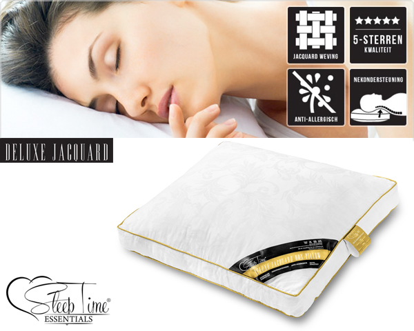 Waat? - Hotelkwaliteit kussen deluxe jacquard box gold Waat? - Hotelkwaliteit kussen deluxe jacquard box gold