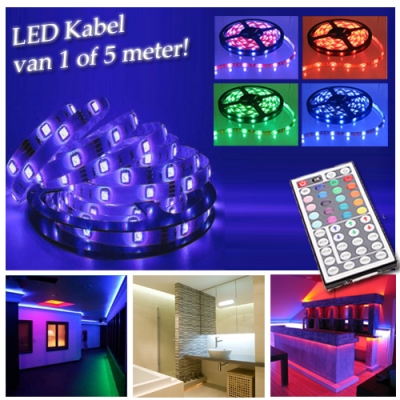 Waat? - Interieurtrend: LED-lichtkabel (keuze uit 1 of 5 meter kabel) Waat? - Interieurtrend: LED-lichtkabel (keuze uit 1 of 5 meter kabel)