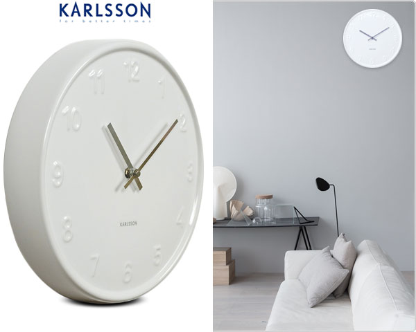 Waat? - Karlsson keramische design wandklok Waat? - Karlsson keramische design wandklok