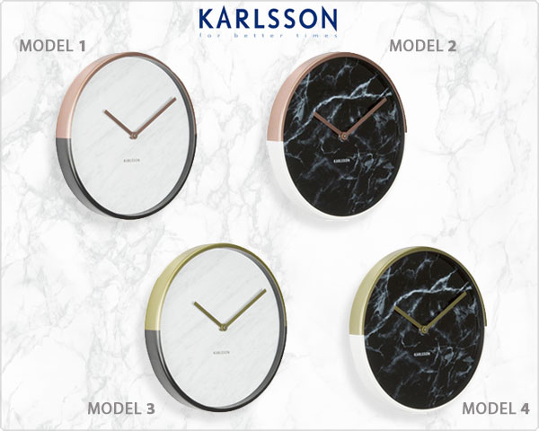 Waat? - Karlsson marble delight wandklok Waat? - Karlsson marble delight wandklok