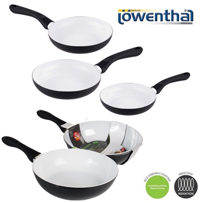 Waat? - Keramisch pannen van Löwenthal als 3-delige of 4-delige set (met Professional Line wok)!