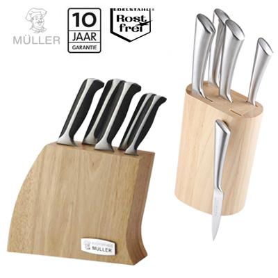 Waat? - Keuze uit twee professionele Muller Cuisine messenblokken met 10 jaar garantie! Waat? - Keuze uit twee professionele Muller Cuisine messenblokken met 10 jaar garantie!