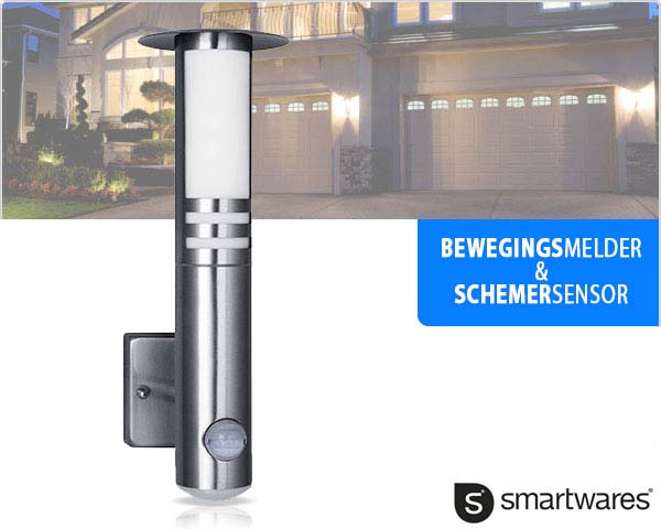 Waat? - Led buitenlamp met bewegingsmelder en schemersensor Waat? - Led buitenlamp met bewegingsmelder en schemersensor