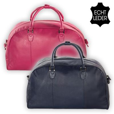 Waat? - Leren weekendtas met schouderband (in 2 verschillende kleuren) Waat? - Leren weekendtas met schouderband (in 2 verschillende kleuren)