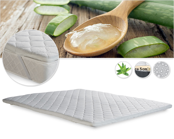 Waat? - Luxe traagschuim topdekmatras met aloe vera Waat? - Luxe traagschuim topdekmatras met aloe vera