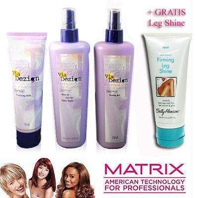 Waat? - Matrix Haarverzorgingsproducten (set van 3) met GRATIS Sally hansen Leg Shine