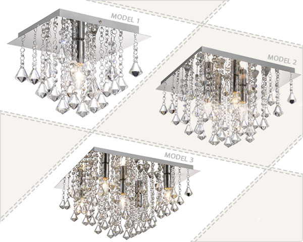 Waat? - Moderne acton flush kristallen plafondlampen Waat? - Moderne acton flush kristallen plafondlampen