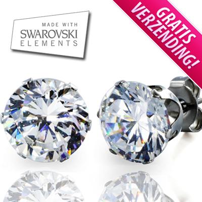 Waat? - Oorstekers met Swarovski elementen nu gratis verzending!