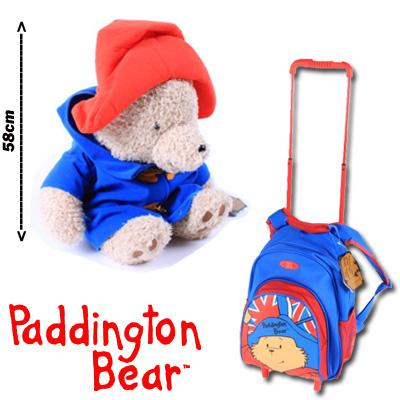 Waat? - Originele beertje Paddington-knuffel en -rugzaktrolley Waat? - Originele beertje Paddington-knuffel en -rugzaktrolley