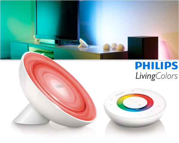 Waat? - Philips living color bloom tafellamp met afstandsbediening