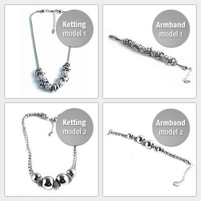 Waat? - Prachtige bedelarmbanden- en kettingen (keuze uit 2 modellen) Waat? - Prachtige bedelarmbanden- en kettingen (keuze uit 2 modellen)