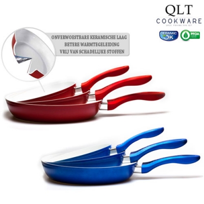 Waat? - QLT Cookware 3-delige pannenset