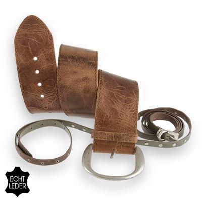 Waat? - Sarlini 100% lederen riemen (verschillende kleuren breed model en dubbel-smal model) Waat? - Sarlini 100% lederen riemen (verschillende kleuren breed model en dubbel-smal model)