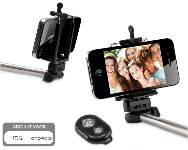 Waat? - Selfie stick met afstandsbediening Waat? - Selfie stick met afstandsbediening