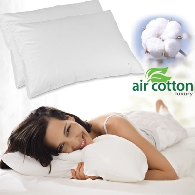 Waat? - Set van 2 luxe Air Cotton kussens t.w.v. €139.90 Waat? - Set van 2 luxe Air Cotton kussens t.w.v. €139.90