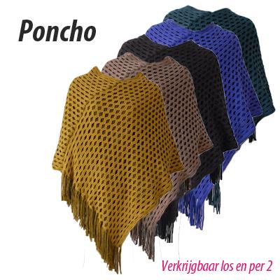 Waat? - Stijlvolle najaarsponcho’s los of als set van 2 (beschikbaar in 5 kleuren) Waat? - Stijlvolle najaarsponcho’s los of als set van 2 (beschikbaar in 5 kleuren)