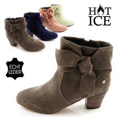 Waat? - Suède enkellaarsjes van Hot Ice Waat? - Suède enkellaarsjes van Hot Ice