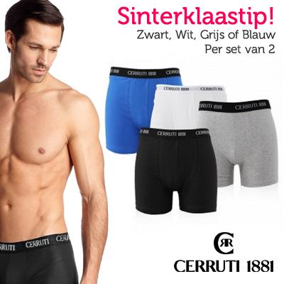 Waat? - Topkwaliteit boxers van fashionmerk Cerruti! (set van 2 in verschillende kleuren)