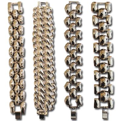 Waat? - Trendy zilvermetalen schakelarmbanden (4 modellen) Waat? - Trendy zilvermetalen schakelarmbanden (4 modellen)