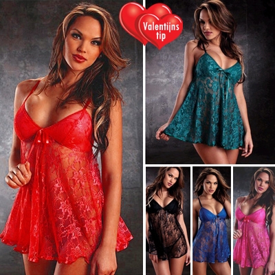 Waat? - Valentijn tip: Sexy Baby Doll lingerieset in 5 verschillende kleuren