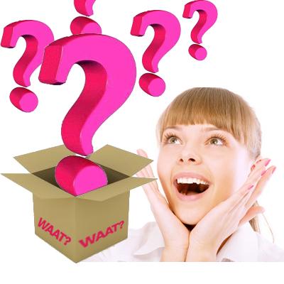 Waat? - Verrassingspakket t.w.v. minimaal € 250,- Waat? - Verrassingspakket t.w.v. minimaal € 250,-