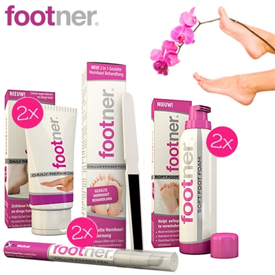 Waat? - Vertroetel je voeten met de 6-delige Footner voetverzorgingset Waat? - Vertroetel je voeten met de 6-delige Footner voetverzorgingset