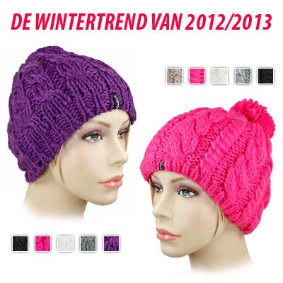 Waat? - Warme gebreide mutsen (keuze uit 2 modellen in verschillende kleuren) Waat? - Warme gebreide mutsen (keuze uit 2 modellen in verschillende kleuren)