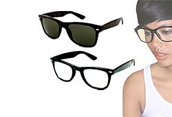 Waat? - Wayfarer Nerdbril en Zonnebril (set van 2) Waat? - Wayfarer Nerdbril en Zonnebril (set van 2)