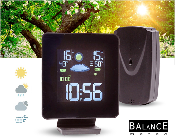 Waat? - Weerstation met kleurendisplay inclusief draadloze buitensensor Waat? - Weerstation met kleurendisplay inclusief draadloze buitensensor
