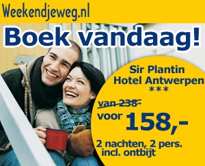 Weekendjeweg - Antwerpen, Sir Plantin Hotel Antwerpen 3* Vanaf 158,00.