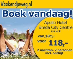 Weekendjeweg - Apollo Hotel Breda City Centre 4* vanaf 118,-. Weekendjeweg - Apollo Hotel Breda City Centre 4* vanaf 118,-.