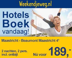 Weekendjeweg - Beaumont Maastricht 4* vanaf 189,-. Weekendjeweg - Beaumont Maastricht 4* vanaf 189,-.